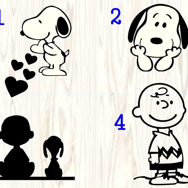 SNOOPY - 2nd listing- Decals/Vinyl Decal/Kids room/ yeti Decal/ glass block decal/ Car Decal