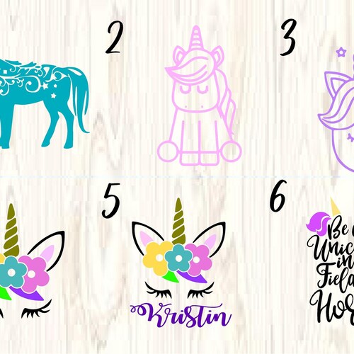Unicorn Decal Tumbler Decal Car Decal Water Bottle Decal Etsy