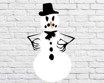 Creepy Snowman Etsy