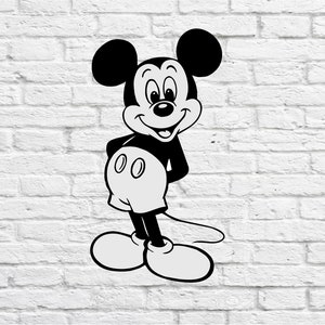Cute Mickey Decal /Vinyl Decal/Kids room/ Yeti Decal/ glass Block Decal/ Car Decal