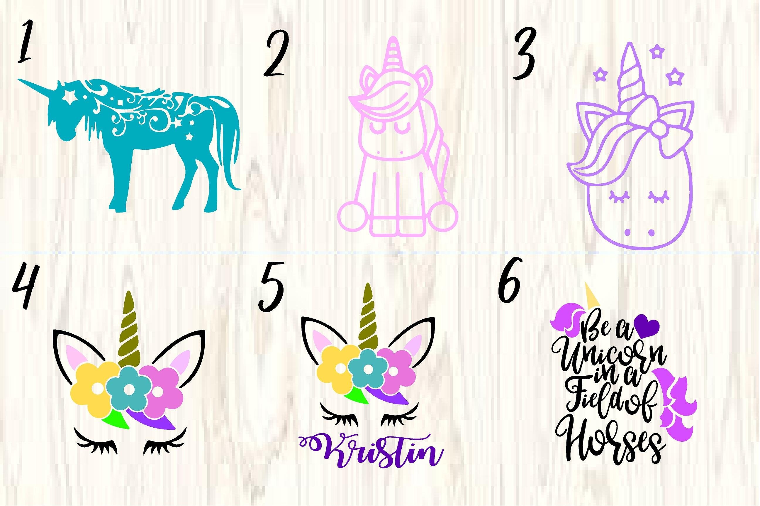 UNICORN Decals/Vinyl Decal/Kids room/ yeti Decal/ glass block | Etsy