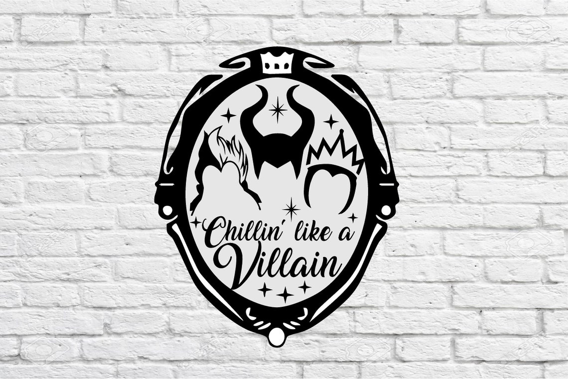 Disney Villains Decal /vinyl Decal/kids Room/ Yeti Decal/ Etsy