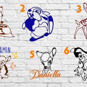 Thumper and Bambi Decals/Vinyl Decal/Kids room