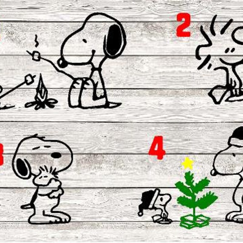 Snoopy Wall Decal - Etsy