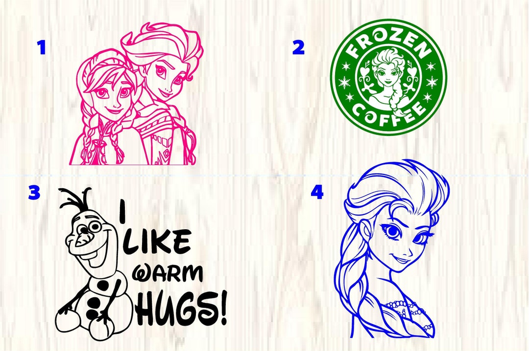 Frozen Elas, Anna, Olaf Decals/vinyl Decal/kids Room/ Yeti Decal Etsy