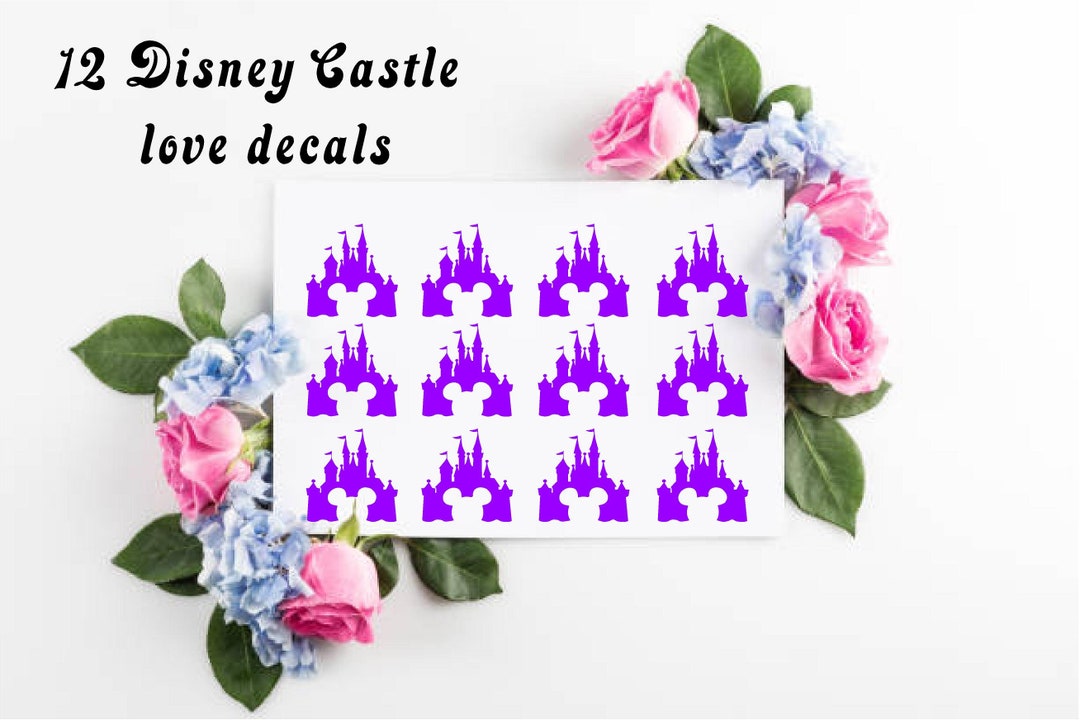 Disney Castle Decals Set of 12 Vinyl Decals Super Cute Etsy