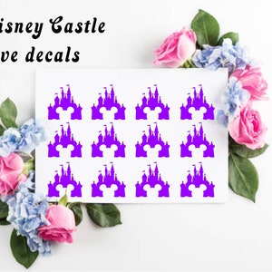 Disney Castle Decals- set of 12 vinyl decals- Super cute!!