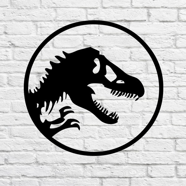 Jurassic park decal /Vinyl Decal/Kids room/ Yeti Decal/ glass Block Decal/ Car Decal