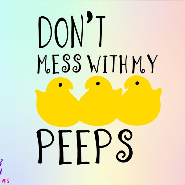 Easter peeps Decal Vinyl Decal/Kids room/ Yeti Decal/ glass Block Decal/ Car Decal