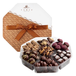 Gourmet Chocolate Gift Assortment, Luxury Set of Dairy Free Kosher Chocolate Truffles Gift Box (1.50 Lb.)