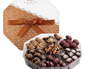 Gourmet Chocolate Gift Assortment, Luxury Set of Dairy Free Kosher Chocolate Truffles Gift Box (1.50 Lb.)