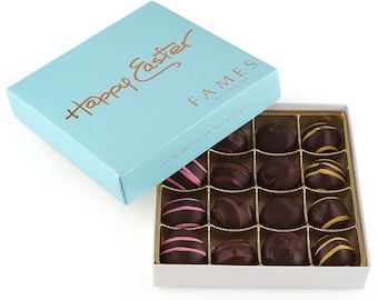 Happy Easter Chocolate Gift Box - 16 Pc Dairy Free Chocolates.