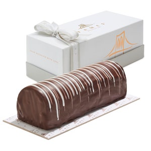 Gourmet Chocolate Truffle Log - Kosher Dairy Free - Great for Holiday, Corporate Gifting - New Year Chocolate Gift They'll Swoon Over.