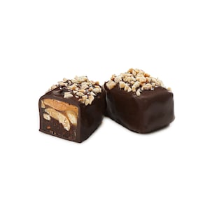 Chocolate Caramel Chewy Nuts, Kosher, Dairy Free.  (Approx. 1.21 Lb.)