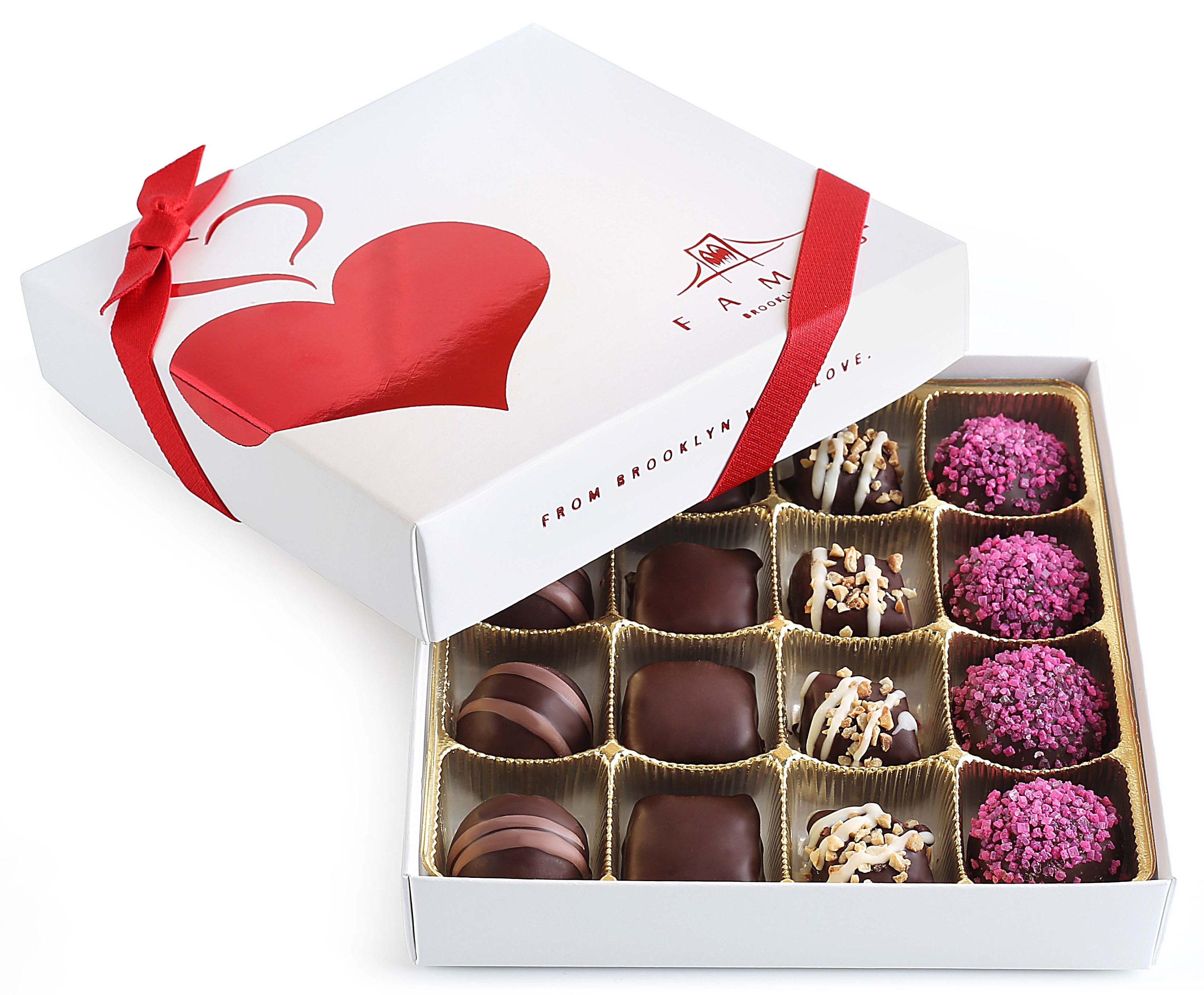 Fancy Chocolate Candy Gift Assortment Luxury Happy Valentine's Day