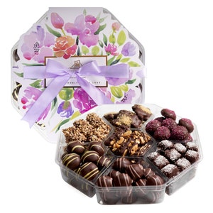 Gourmet Chocolate Gift Assortment, Luxury Set of Dairy Free Kosher Chocolate Truffles Gift Box (1.50 Lb).