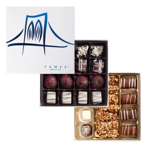Premium Kosher Chocolate Gift Box - 32 Exquisite Pieces for Hanukkah. Dairy Free Holiday Gift That Everyone Will Love.