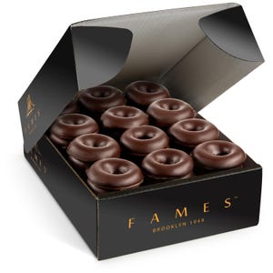 Chocolate Covered Jelly Rings, 1 Pound, Approx. 55 Pc,  Kosher Dairy Free.