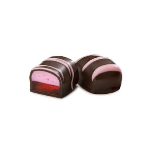 Raspberry Fruit Chocolate. One Pound, Kosher Dairy Free.