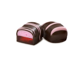 Raspberry Fruit Chocolate. One Pound, Kosher Dairy Free.