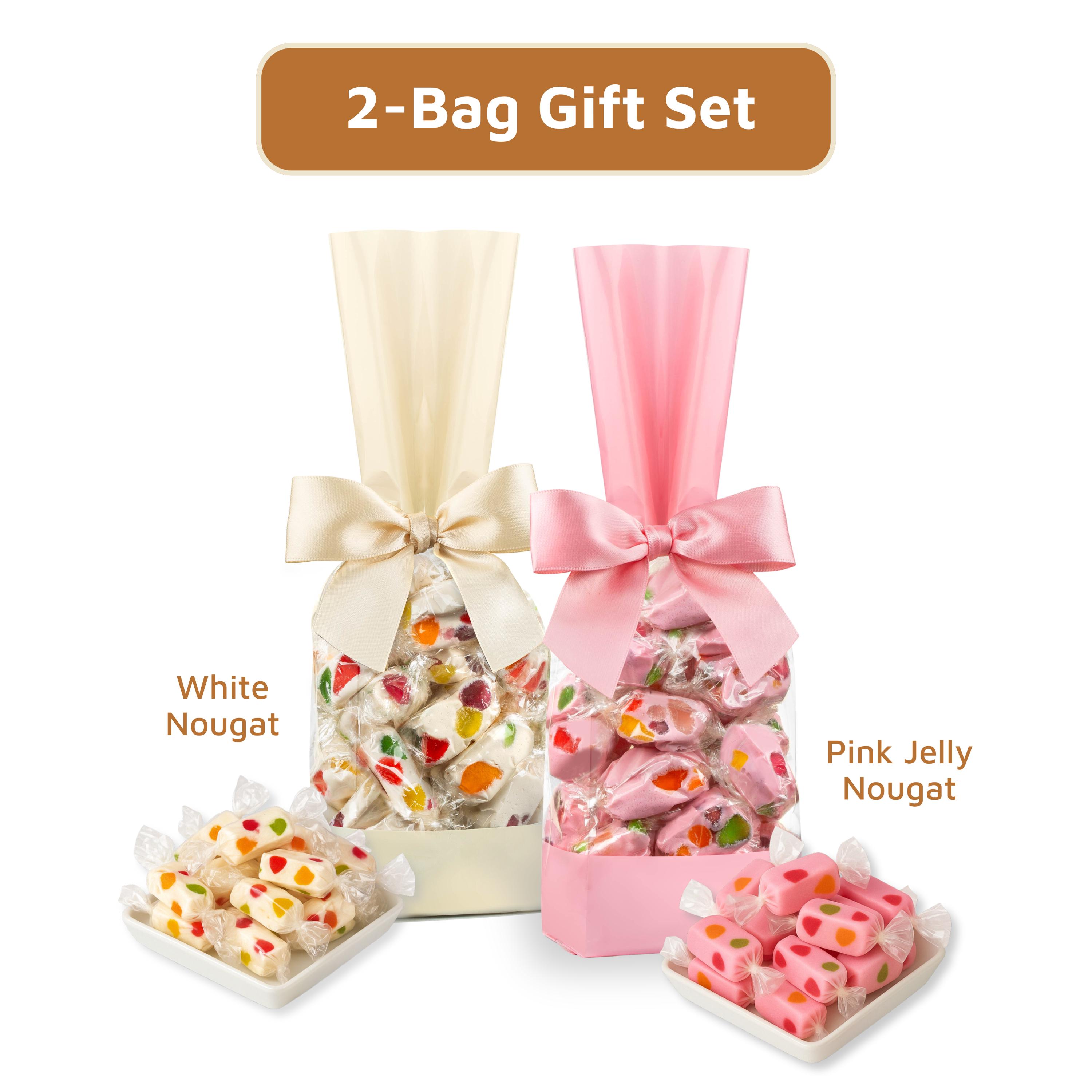 Jelly Nougat Candy Gift Set - Gourmet Handmade Sweets For Mom, Elegant Candy Treats For Her. Kosher, Dairy Free.