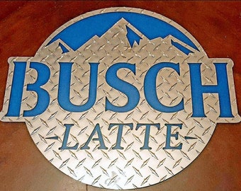 Busch Latte diamantplatta skylt