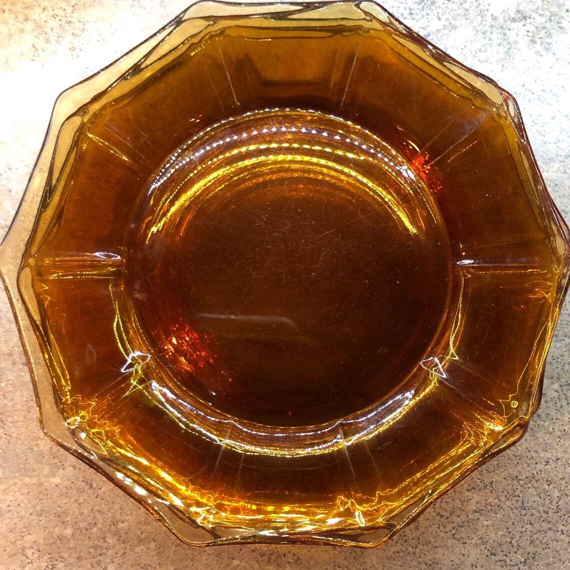 Vintage amber plates and dessert bread plates set of 6 each | Etsy