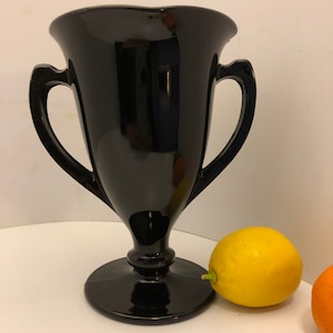 Art Deco Amythest glass gothic vase