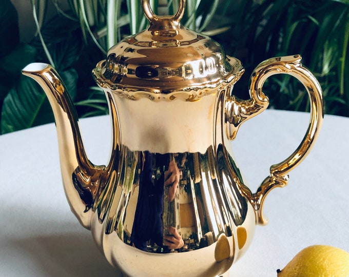 Antique 24K Gold Plated Porcelain Bavaria German Tea or Coffee Pot - Etsy