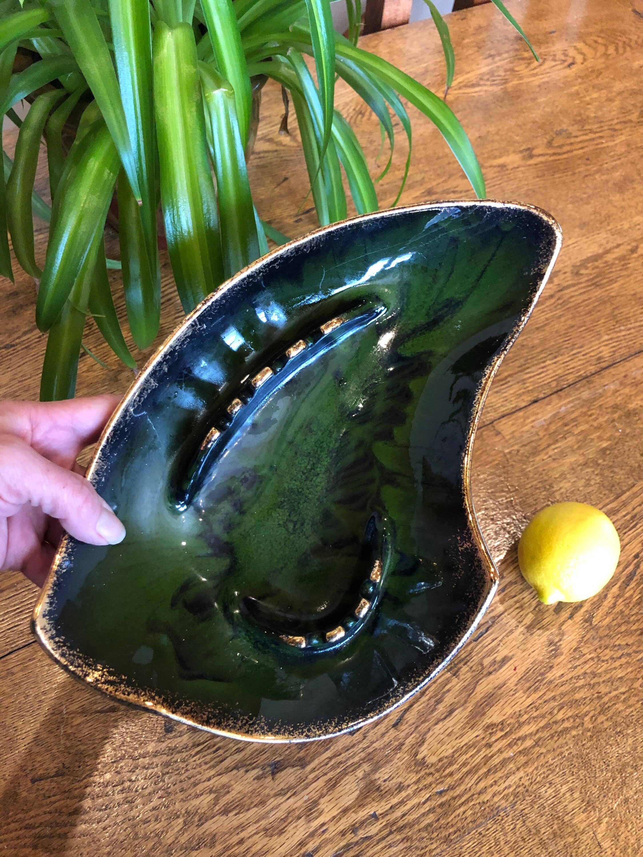 MCM California Pottery 766 Green Vintage Ashtray - Etsy