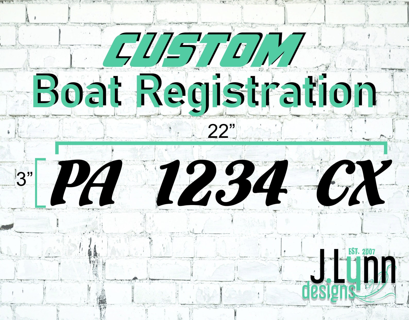 Boat Registration Number Height at Mary Runner blog