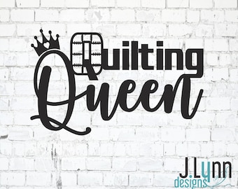 Quilting Queen Car Decal Quilt Vinyl Sticker Sewing Crafting Needle Point I Love to Quilt Sew Knitting Patchwork Crocheting DIY Craft