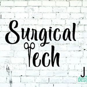 Surgical Tech Custom Decal Medical Sticker Nurse Car Vinyl Surgery