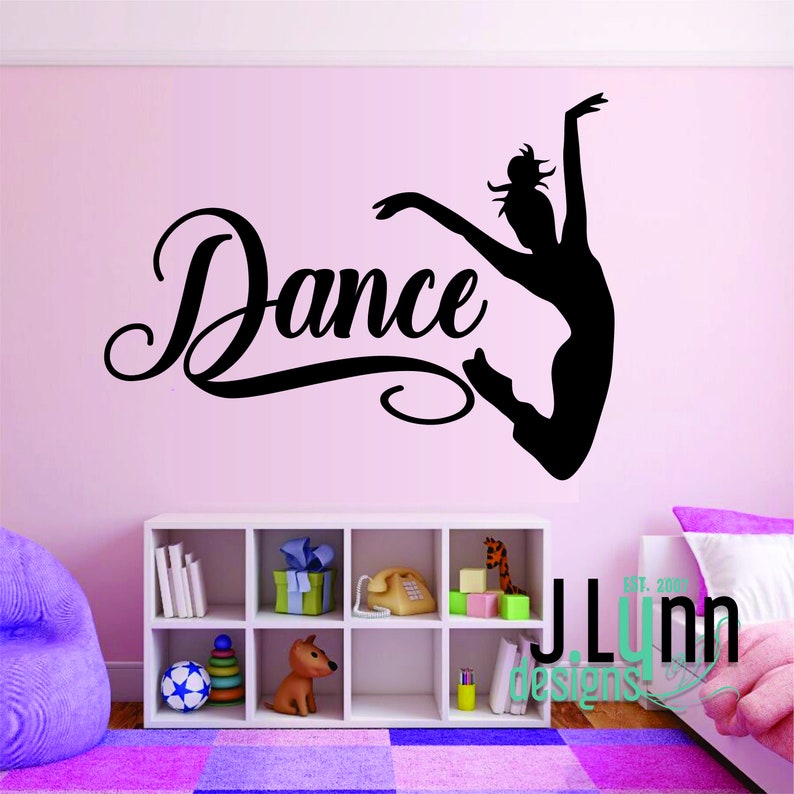 Dance Wall Decal Vinyl Sticker Studio Art Girls Bedroom Decor Etsy