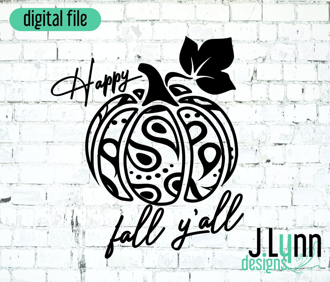 Happy Fall Y'all Shirt Design Descarga instantánea Otoño - Etsy España