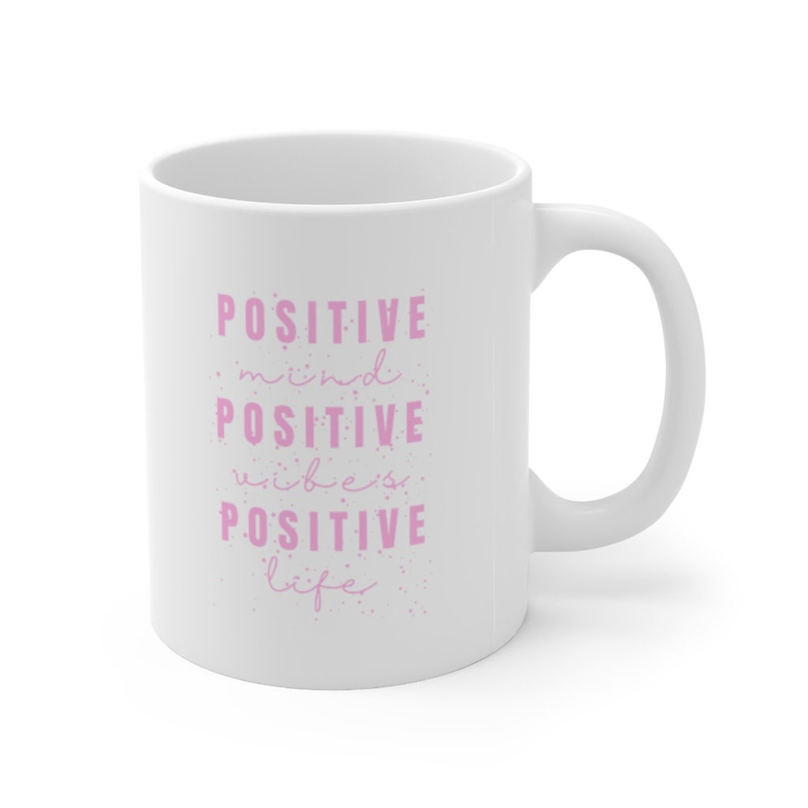 Positive Quote Coffee Mug Positivity Glitter Mug | Etsy