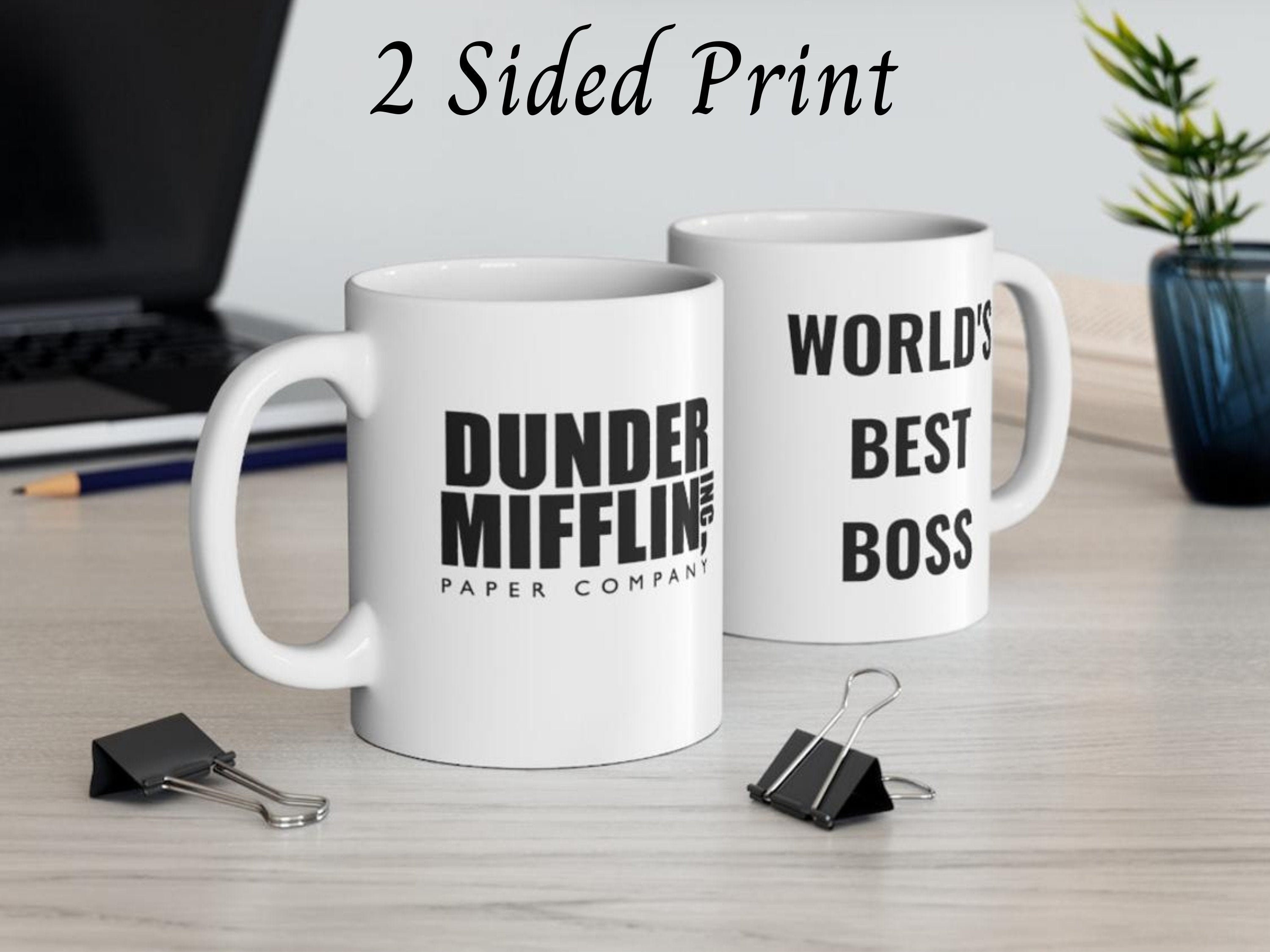 The Office World's Best Boss Mug TV Show Coffee Mug Best Etsy