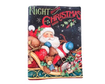 Twas the Night Before Christmas Plush Hand Sewn Children's Book