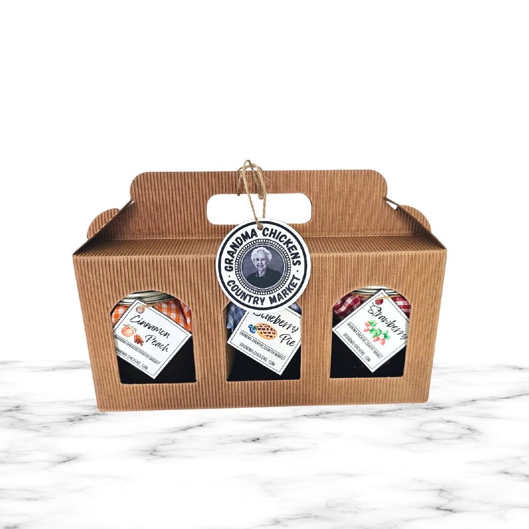 Homemade Jam Gift Set Box Your Choice of Three Flavors Etsy