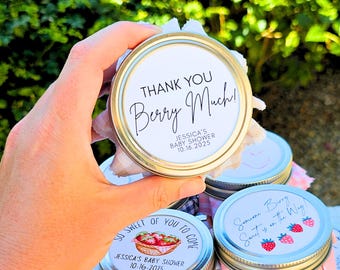 Custom Baby Shower Jam Favors