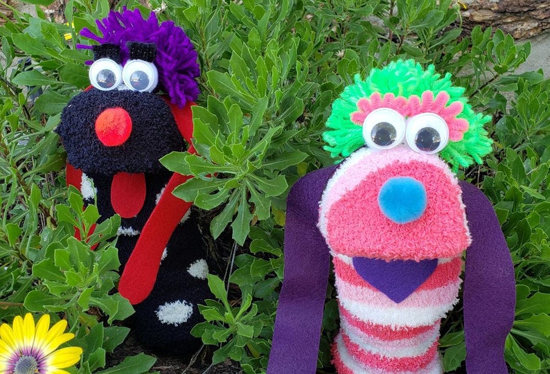 Sock Puppets & Sock Puppet Kits Doopalpoops Puppets With Etsy