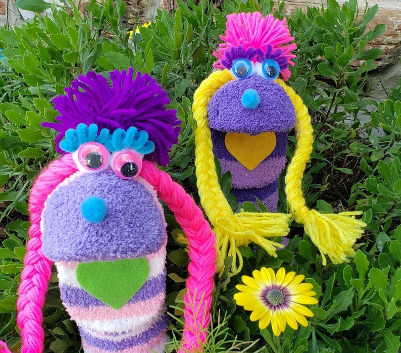 Sock Puppets & Sock Puppet Kits Doopalpoops Puppets With Etsy