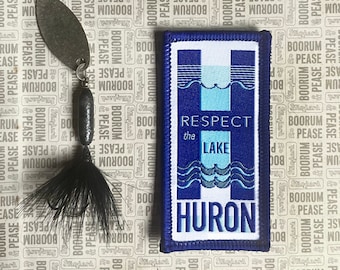 Respect the Lake - Huron, Woven Patch