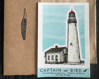 Pointe Aux Barques Lighthouse, Vinyl Decal