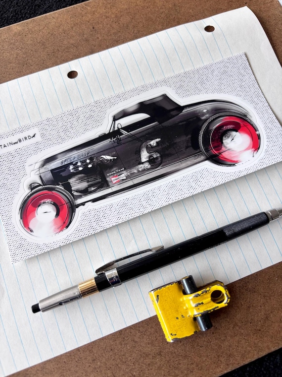 Black Hotrod Decal