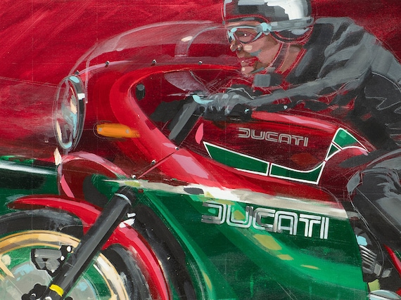 Ducati Motorcycle Art Print