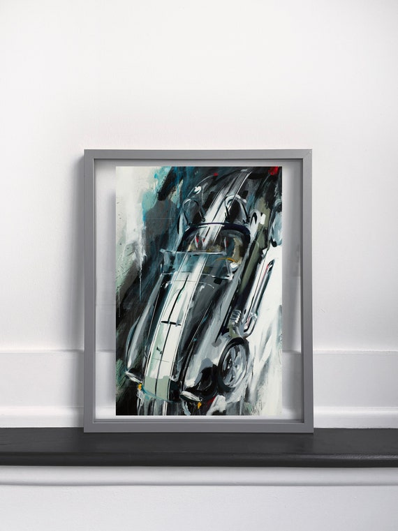 Shelby Cobra 12 x 18 Original Automotive Art Print