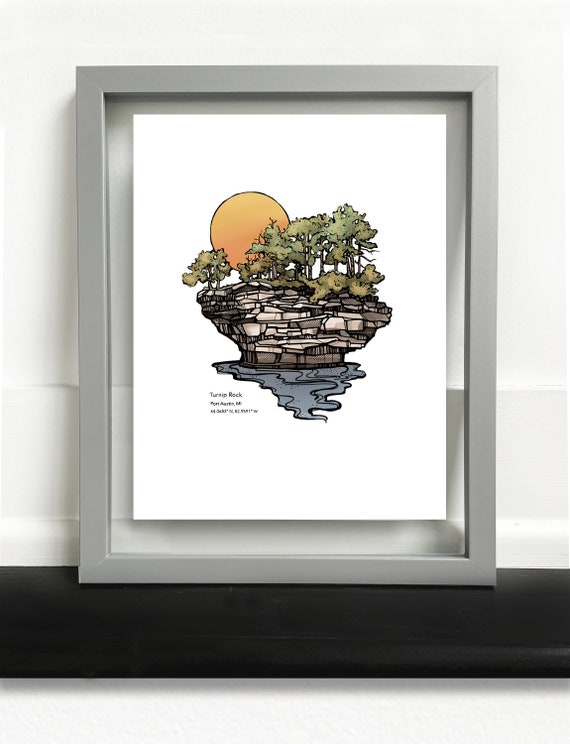 Turnip Rock Art Print