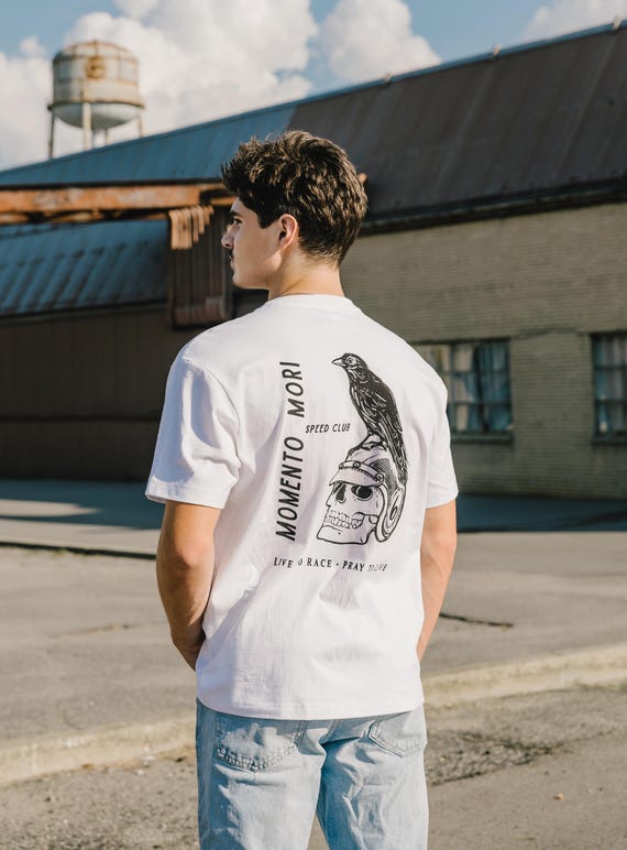 Momento Mori Crow T-Shirt - White
