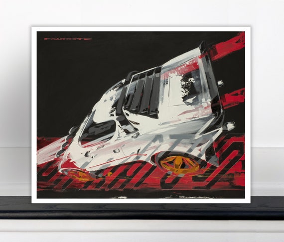 Lancia Stratos Original Automotive Art Print